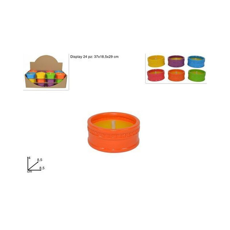 COCCIO CITRONELLA 8.8CM 6COLORI EAN 8034048265277 INGROSSO ARTICOLI CAMPEGGIO