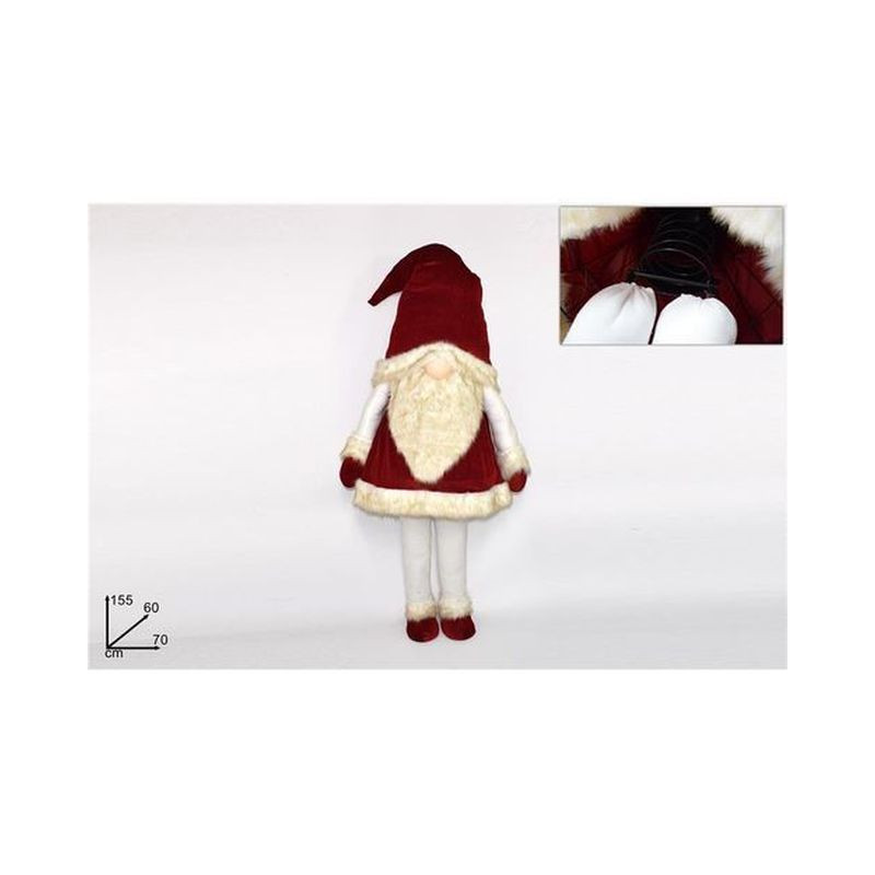GNOMO DI NATALE 155CM ROSSO EAN 8033113974526 INGROSSO PUPAZZI E GNOMI NATALIZI