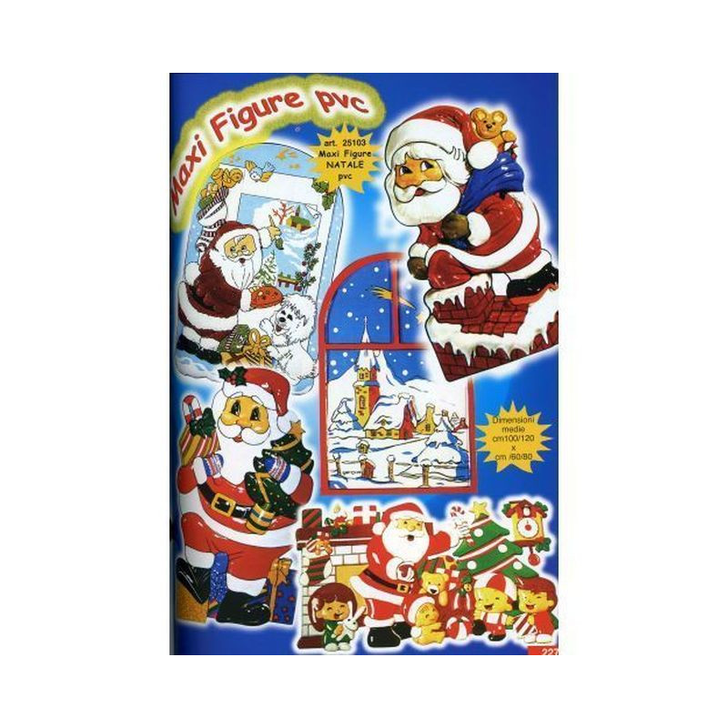 DECORO NATALE PVC SOGG. ASS. EAN 8026196251035 INGROSSO OGGETTISTICA NATALIZIA