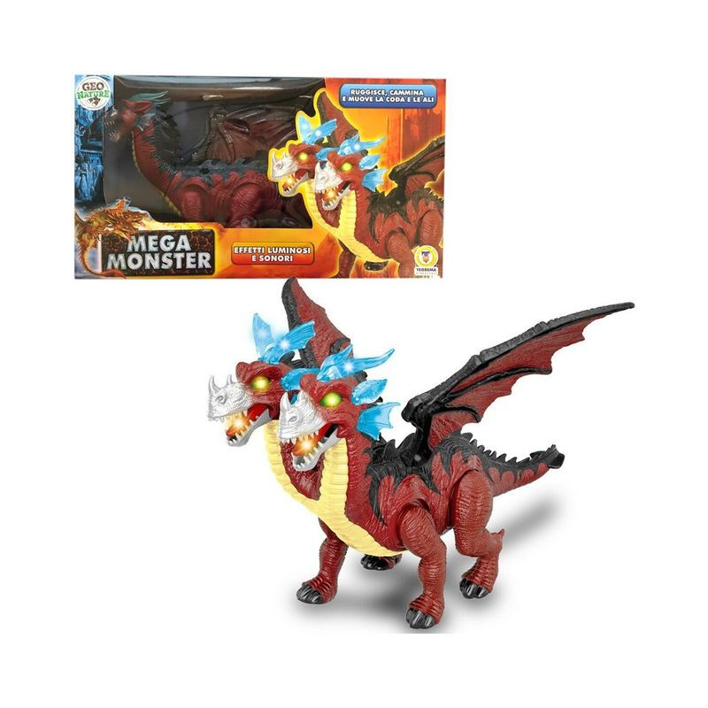 F. DRAGO A 2 TESTE CAMMINA EAN 8017967668565 INGROSSO ANIMALI GIOCATTOLO