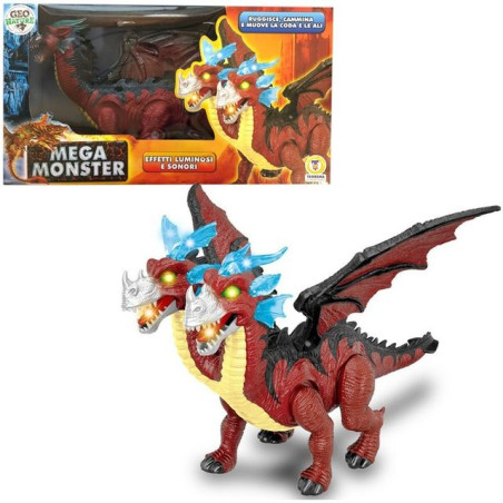 F. DRAGO A 2 TESTE CAMMINA EAN 8017967668565 INGROSSO ANIMALI GIOCATTOLO