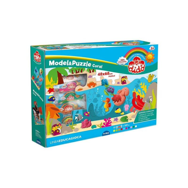 DIDO' MODEL & PUZZLE CORAL EAN 8000144006540 INGROSSO PASTA PER MODELLARE DIDO