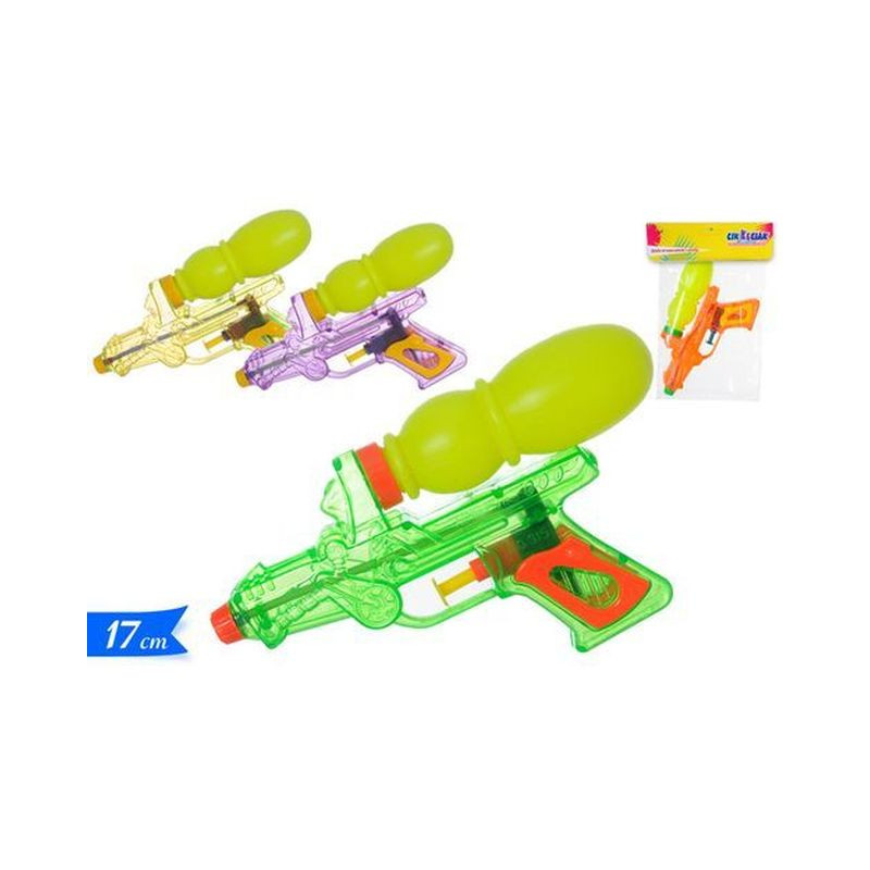 PISTOLA SPARA ACQUA 17CM 4 ASS.TI EAN 8032732094851 INGROSSO PISTOLE ACQUA E SPRUZZATORI