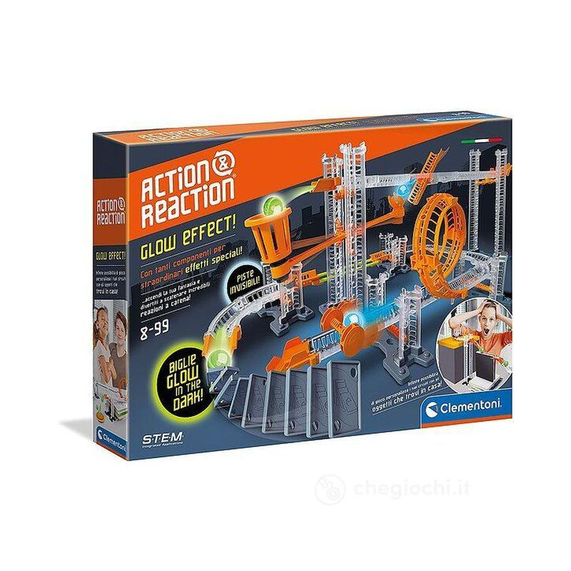 AZIONE REAZIONE GLOW EFFECT EAN 8005125192410 INGROSSO SCIENZA E GIOCO CLEMENTONI