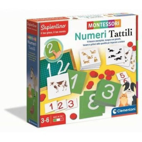MONTESSORI - NUMERI TATTILI EAN 8005125163618 INGROSSO GIOCHI SAPIENTINO