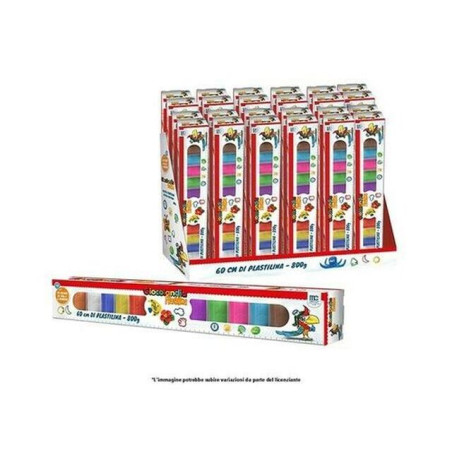 SET 60 CM PLASTILINA 800 GR EAN 8032780804945 INGROSSO PASTA PER MODELLARE DIDO