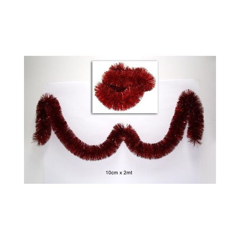 FILO ADDOBBO 10CM X 2MT ROSSO EAN 8033113134517 INGROSSO GHIRLANDE NATALIZIE