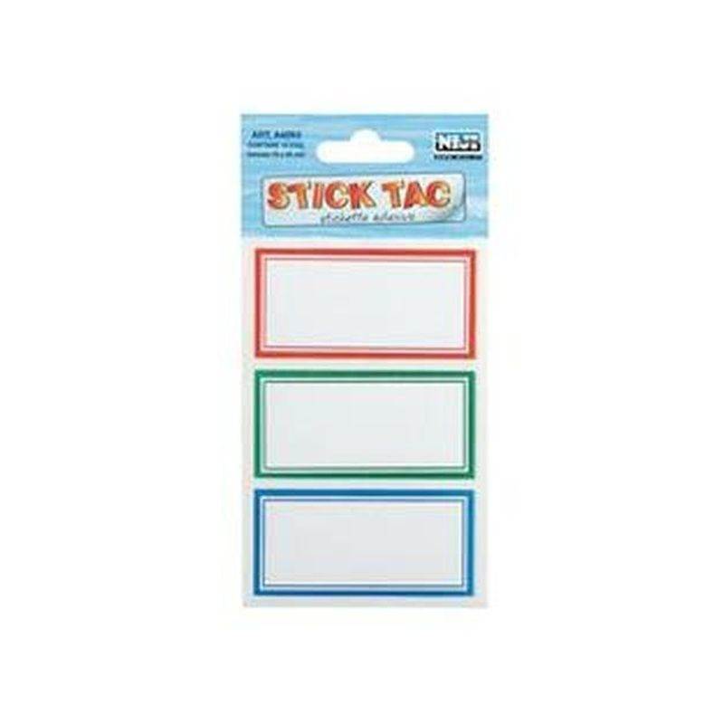 ETICHETTE C/BORDO A FILO BUSTA 18PZ. EAN 8002787940922 INGROSSO ETICHETTE LABEL POSTIT