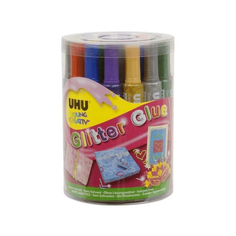 ATTACCATUTTO UHU GLITTER XXL 20ML ASS EAN 40267760 INGROSSO COLLA