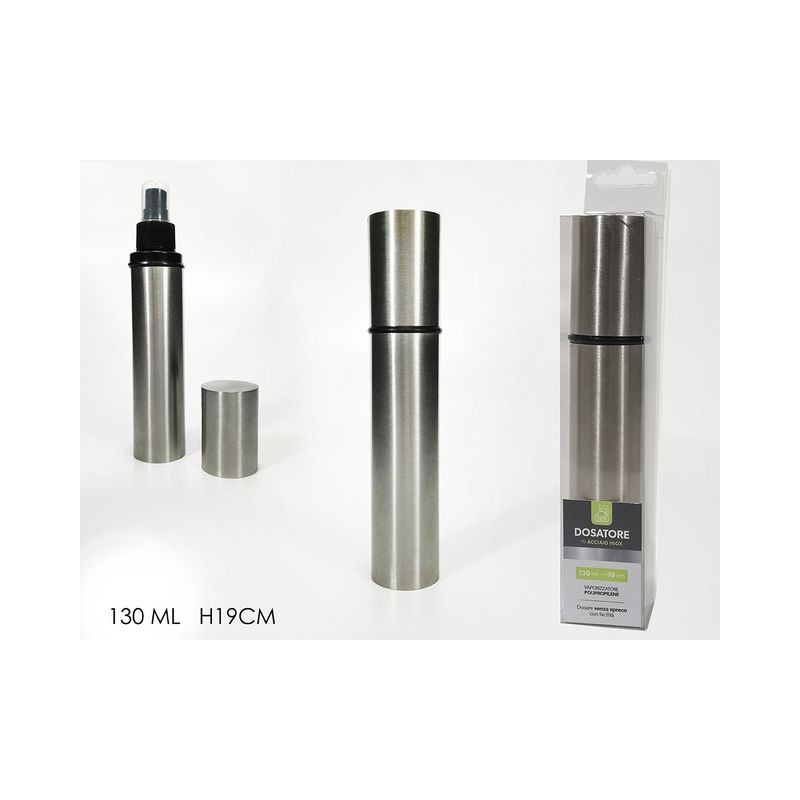 DOSATORE OLIO/ACETO C/VAPORIZ. H.19CM EAN 8015361850142 INGROSSO UTENSILI PER CUCINA