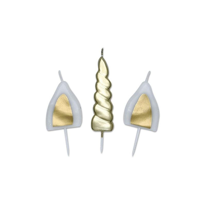 CANDELINE CM.13 SET PICKS UNICORNO EAN 8020834739909 INGROSSO CANDELE COMPLEANNO