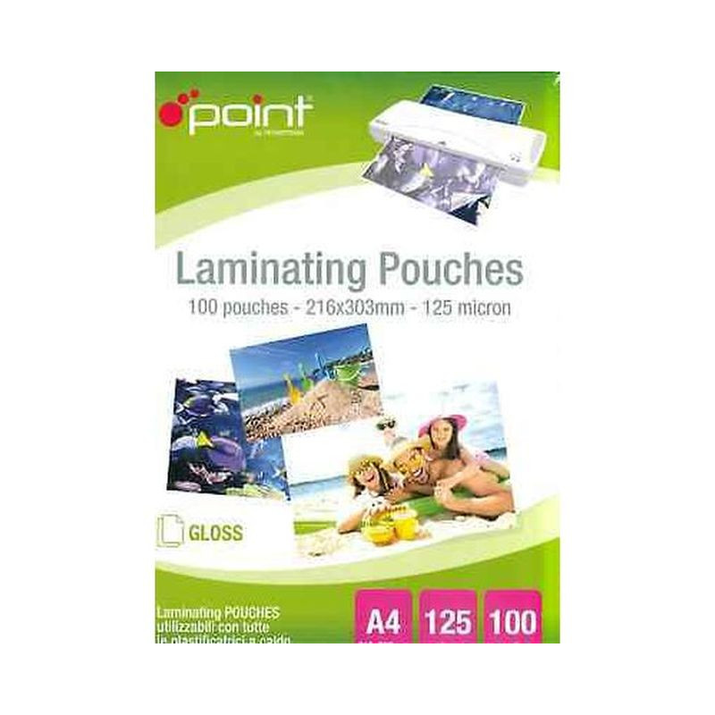 100 POUCHES MM.216X303 125 MICRON (A4) EAN 8004434195419 INGROSSO BUSTE TRASPARENTI PER RACCOGLITORI