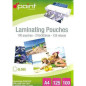 100 POUCHES MM.216X303 125 MICRON (A4) EAN 8004434195419 INGROSSO BUSTE TRASPARENTI PER RACCOGLITORI