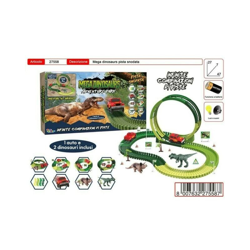 MEGA DINOSAURS ADVENTURE PARK EAN 8007632275587 INGROSSO GIOCATTOLI IN SCATOLA