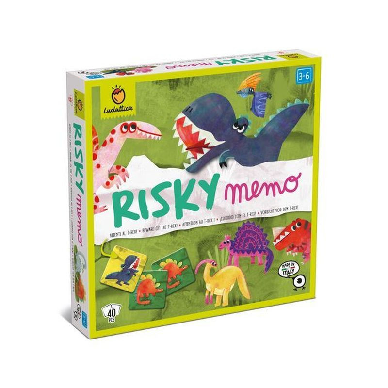 RISKY MEMO - ATTENTI AL T-REX EAN 8057158621047 INGROSSO GIOCHI DI CARTE