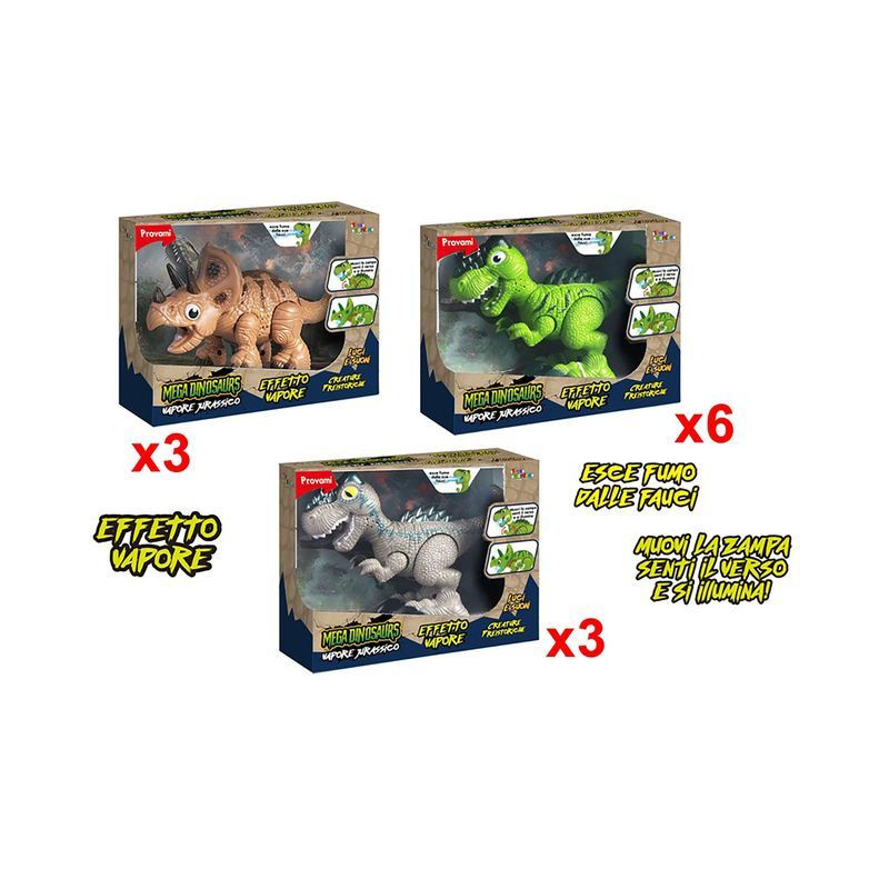 MEGA DINOSAURO EFFETTO VAPORE EAN 8007632278878 INGROSSO ANIMALI GIOCATTOLO