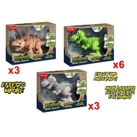 MEGA DINOSAURO EFFETTO VAPORE EAN 8007632278878 INGROSSO ANIMALI GIOCATTOLO
