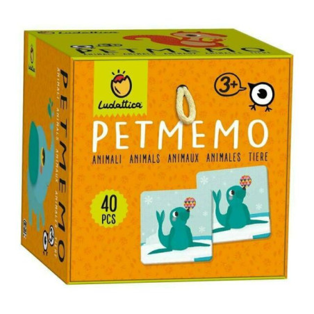 LUDATTICA PETMEMO GLI AMINALI EAN 8008324074938 INGROSSO GIOCHI DI CARTE