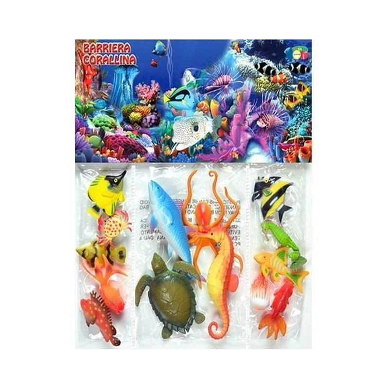 BUSTA BARRIERA CORALLINA ASS. EAN 8057438023394 INGROSSO BUSTE ANIMALI GIOCATTOLO
