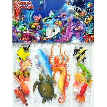 BUSTA BARRIERA CORALLINA ASS. EAN 8057438023394 INGROSSO BUSTE ANIMALI GIOCATTOLO