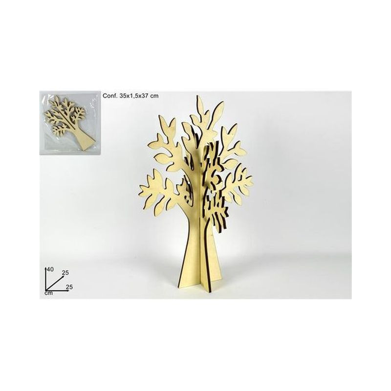ALBERO DELLA VITA 40CM IN LEGNO EAN 8034048503249 INGROSSO OGGETTISTICA NATALIZIA