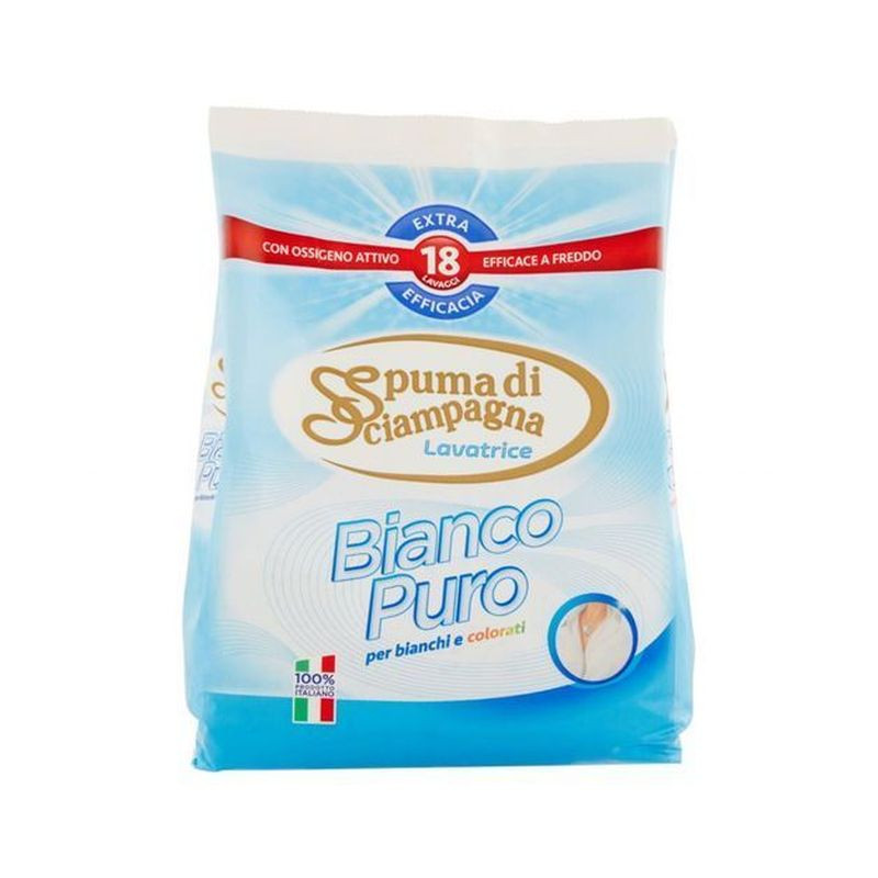 SPUMA SACCO BIANCO PURO 18MIS. 1.080KG EAN 8007750011999 INGROSSO DETERSIVI