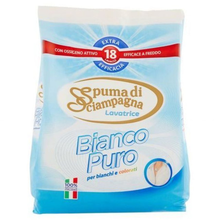 SPUMA SACCO BIANCO PURO 18MIS. 1.080KG EAN 8007750011999 INGROSSO DETERSIVI
