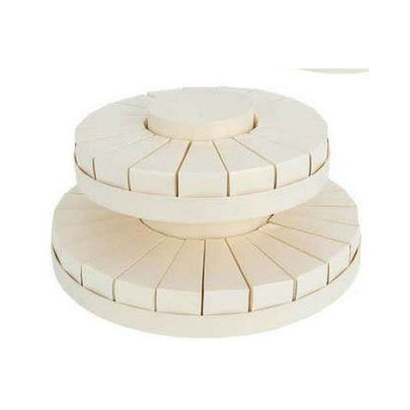 TORTA 2 PIANI BIANCA 42 SCATOLETTE D.38 EAN 8052440868094 INGROSSO NASTRI E CONTENITORI PER BOMBONIERE