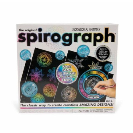 SPIROGRAPH SCRATCH AND SHIMMER EAN 8056379139089 INGROSSO GIOCHI CREATIVI