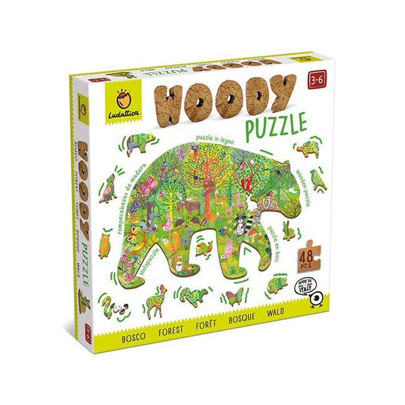 LUDATTICA WOODY PUZZLE - BOSCO EAN 8057158621252 INGROSSO PUZZLE CLASSICI