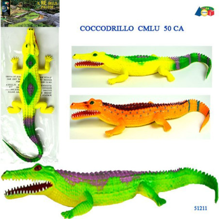 BUSTA IL COCCODRILLO COL. FLUO EAN 8057438023677 INGROSSO BUSTE ANIMALI GIOCATTOLO
