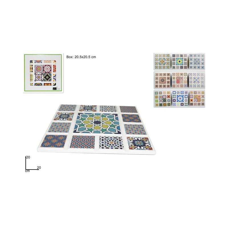 SOTTOPENTOLA QUADRATO BASE SUGHERO 20CM EAN 8034048551455 INGROSSO ACCESSORI CUCINA