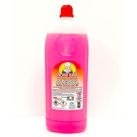 ALCOOL ETILICO DENATURATO 90G 1LT. (16) EAN 8007930811111 INGROSSO DETERSIVI