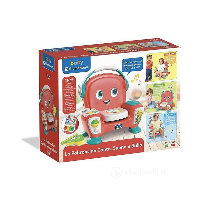 POLTRONCINA CANTA SUONA E BALLA EAN 8005125176786 INGROSSO BABY CLEMENTONI