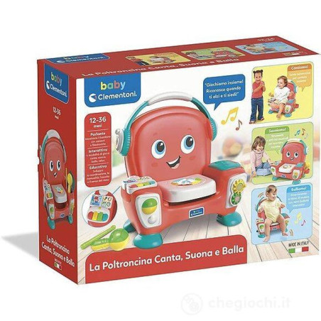 POLTRONCINA CANTA SUONA E BALLA EAN 8005125176786 INGROSSO BABY CLEMENTONI