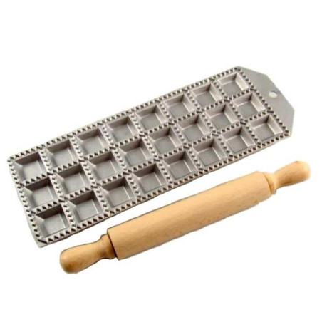 RAVOIOLATORE QUADRO 24 CM.28X10 C/MATTAR EAN 8014404247017 INGROSSO UTENSILI PER CUCINA