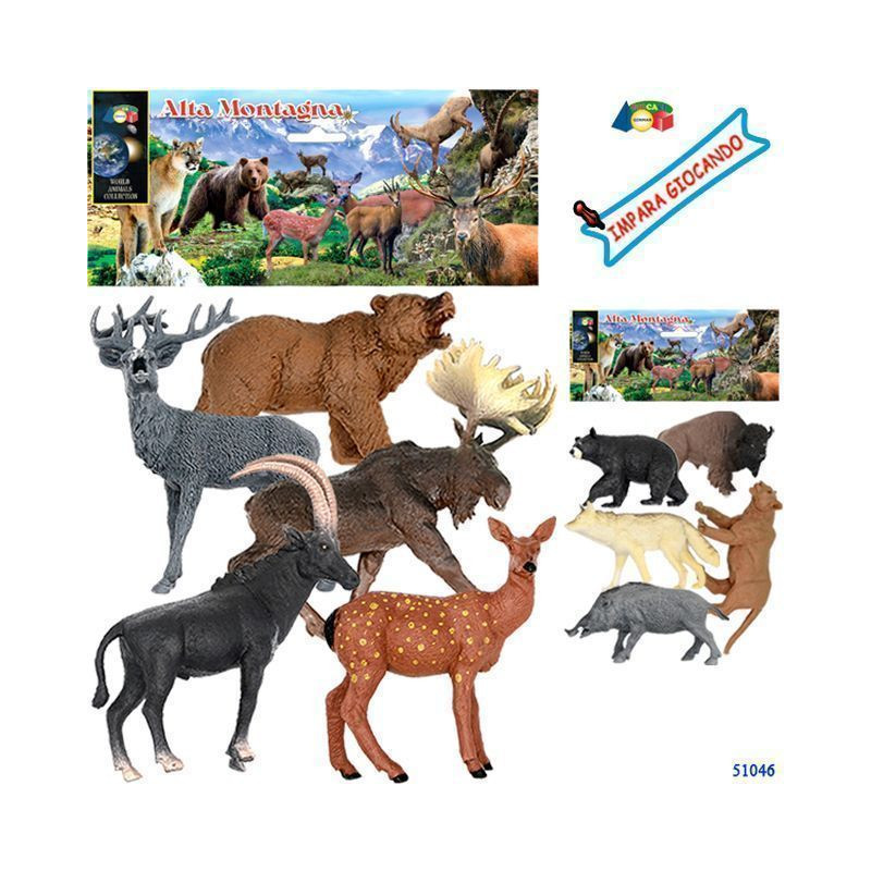 BUSTA ANIMALI SELVATICI ALTA MONTAGNA AS EAN 8057438024506 INGROSSO BUSTE ANIMALI GIOCATTOLO