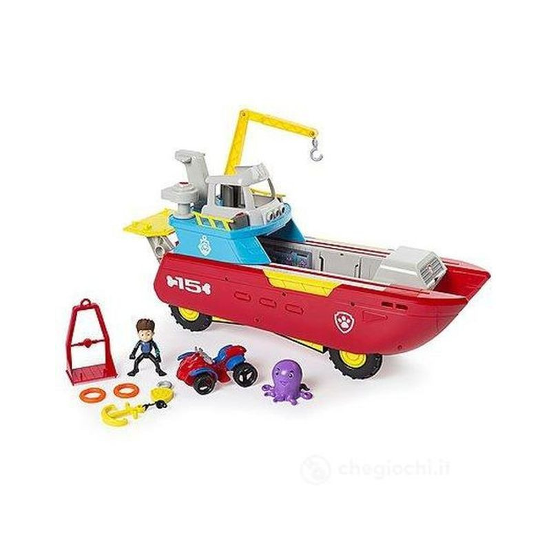PAW PATROL VEICOLO SEA PATROLLER EAN 0778988679722 INGROSSO SET PERSONAGGI CARTOON