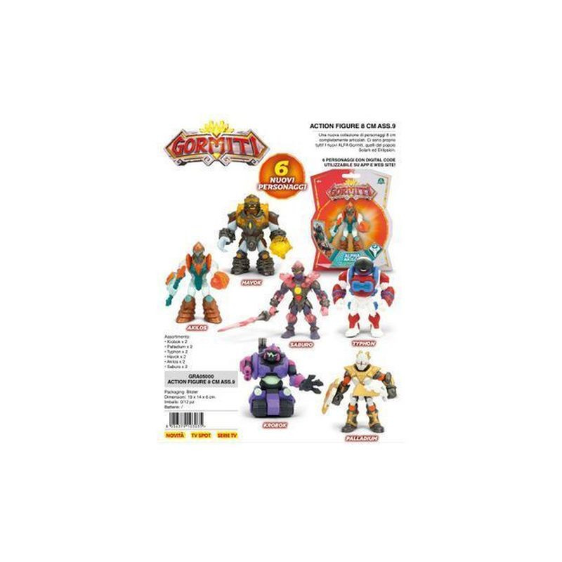 GORMITI S3 PERSONAGGI 8 CM ASS.9 EAN 8056379103035 INGROSSO PERSONAGGI CARTOON E DISNEY