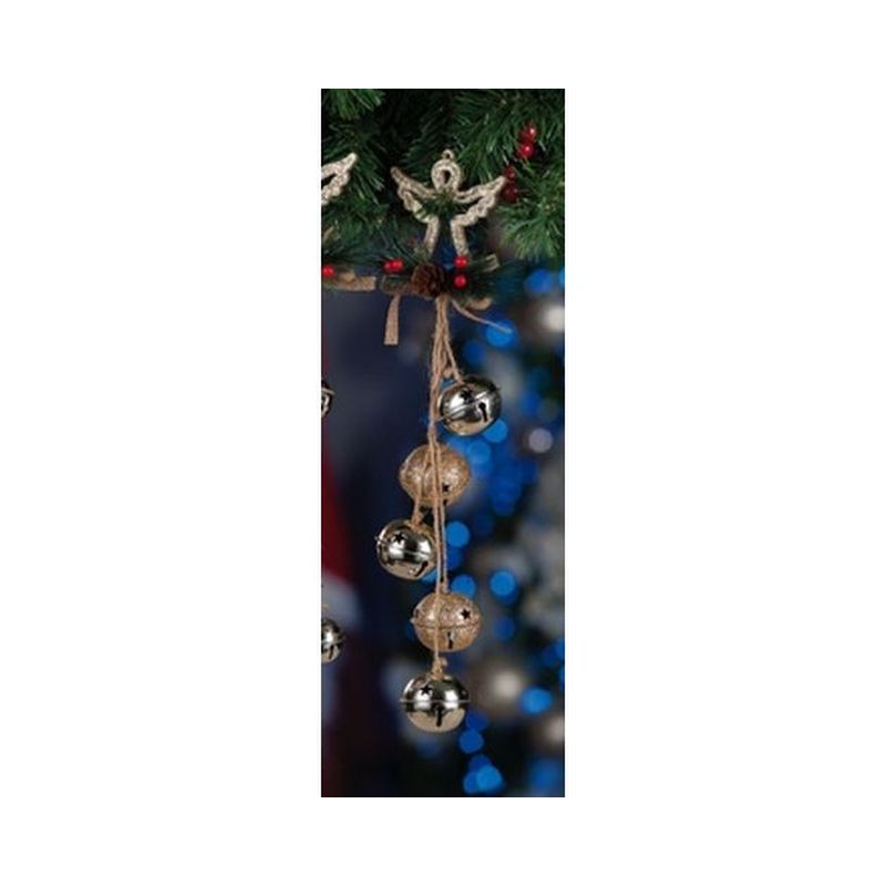DECORAZ C/CAMPAN A4M2C NAT CM12X38 EAN 8021785574014 INGROSSO OGGETTISTICA NATALIZIA