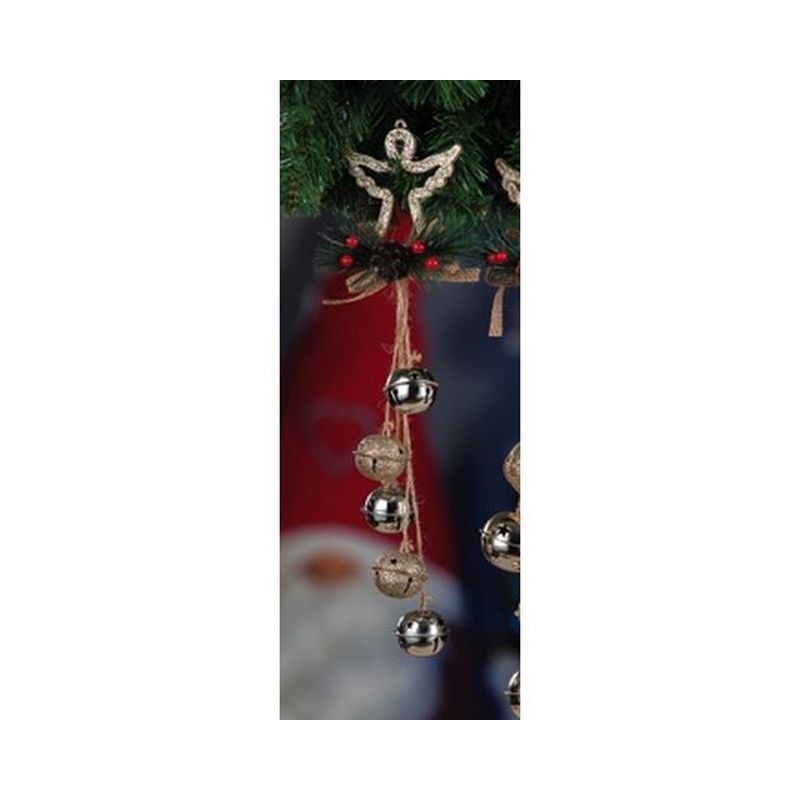 DECORAZ C/CAMPAN A4M2C NAT CM12X36 EAN 8021785574007 INGROSSO OGGETTISTICA NATALIZIA