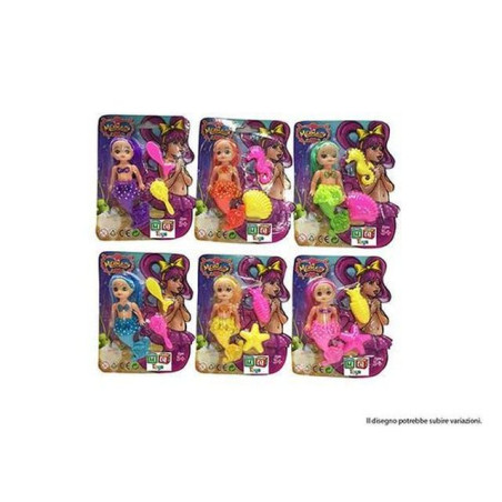 BAMBOLA IN BLISTER SIRENETTA ASS EAN 8032780709912 INGROSSO GIOCHI DA EDICOLA