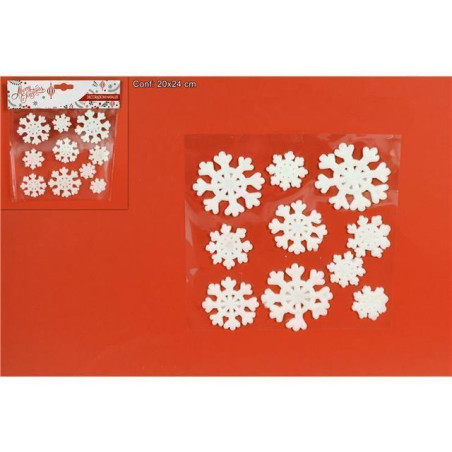 VETROFANIA FIOCCHI DI NEVE 20X24CM EAN 8033113471681 INGROSSO VETROFANIE