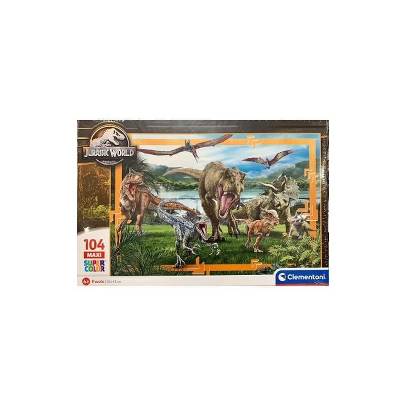 PUZZLE MAXI PZ.104 JURASSIC WORLD EAN 8005125237708 INGROSSO PUZZLE CLASSICI