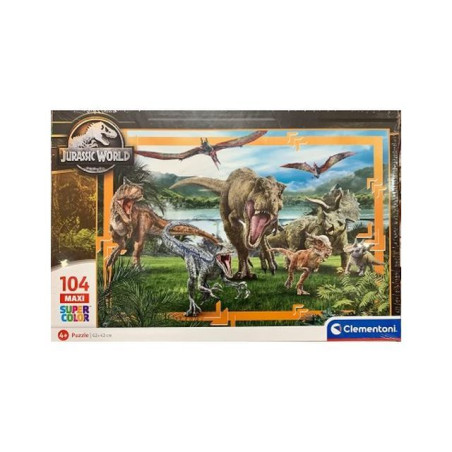 PUZZLE MAXI PZ.104 JURASSIC WORLD EAN 8005125237708 INGROSSO PUZZLE CLASSICI