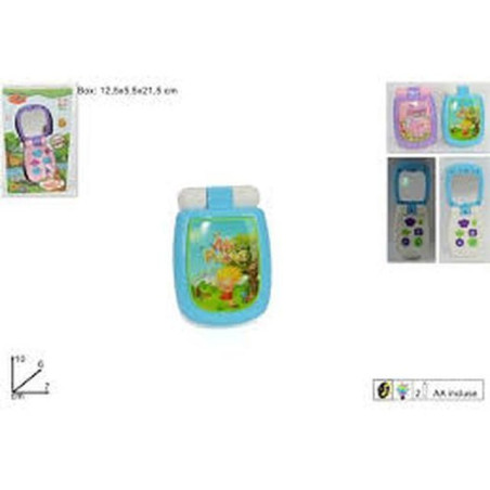 TELEFONINO CON SUONI E LUCI 2COL. EAN 8034048331279 INGROSSO GIOCHI PRIMA INFANZIA
