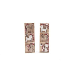INGROSSO SET 9 PENDENTI LEGNO MI