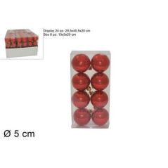 INGROSSO PALLINE 5CM SET 8PZ ROS