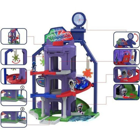 PJ MASKS PLAYSET QUARTIER GENERALE EAN 4006333045455 INGROSSO SET PERSONAGGI CARTOON