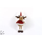 RENNA CAPPELLO&SCIARPA SCOZZESE 46CM EAN 8053482154589 INGROSSO PUPAZZI E GNOMI NATALIZI